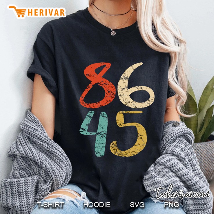 86 45 Anti Trump Impeach President 45 Ladies Tee