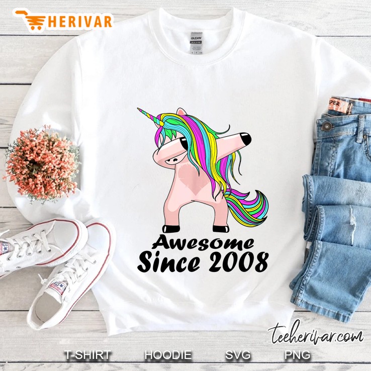 Awesome Since 2008 Dabbing Unicorn Version Sweatshirt
