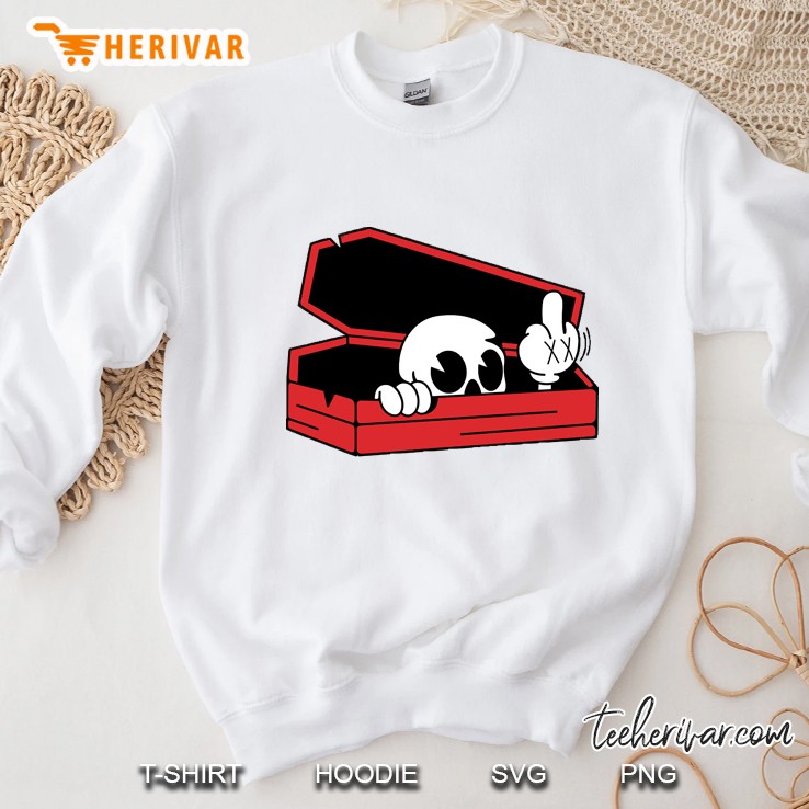 Died Skull Middle Finger Sweatshirt
