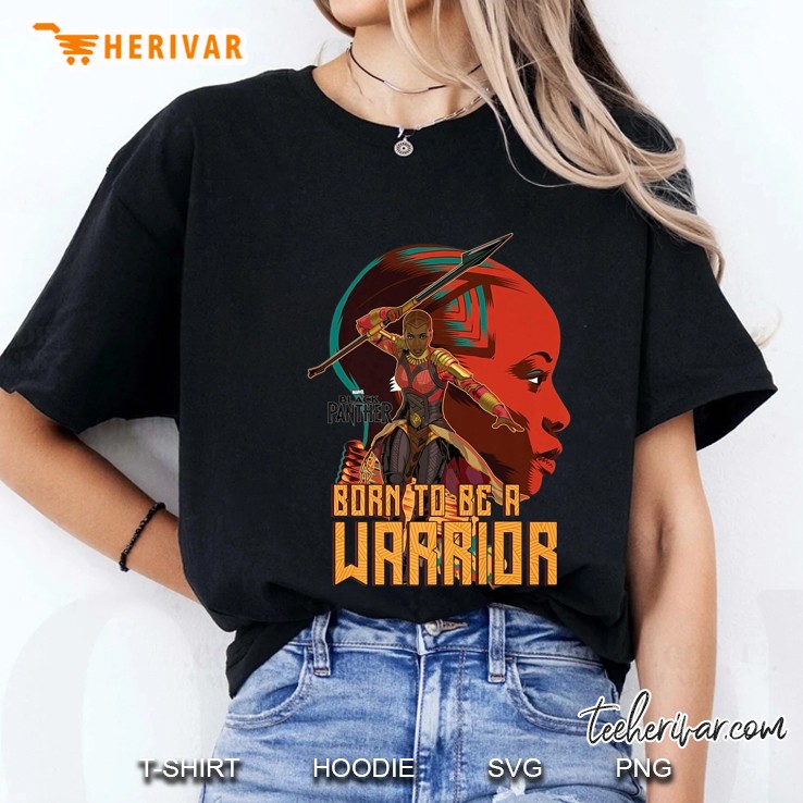 Marvel Black Panther Born To Be A Warrior Okoye Version Ladies Tee