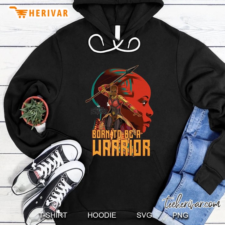 Marvel Black Panther Born To Be A Warrior Okoye Version Hoodie