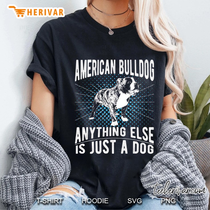 American Bulldog Funny Gif Ladies Tee