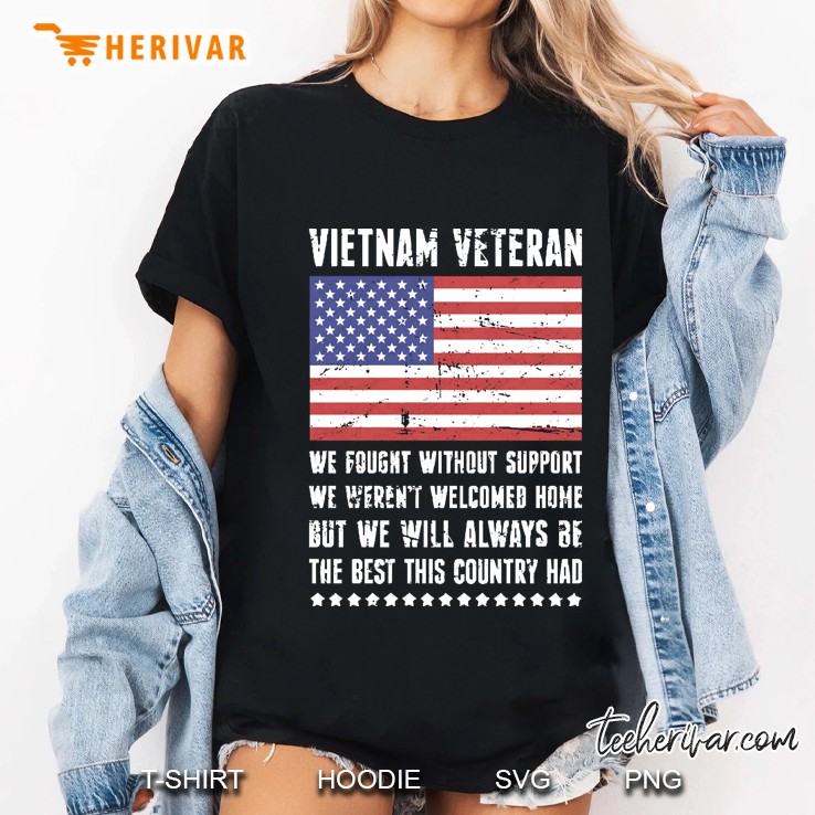 American Flag Vietnam Veteran Definition Ladies Tee