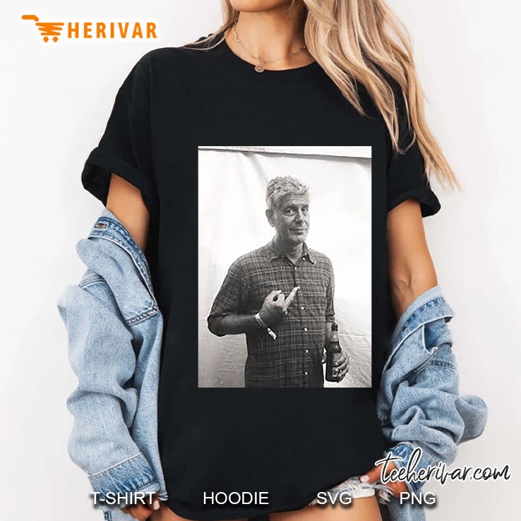 Anthony Bourdain Middle Finger Ladies Tee