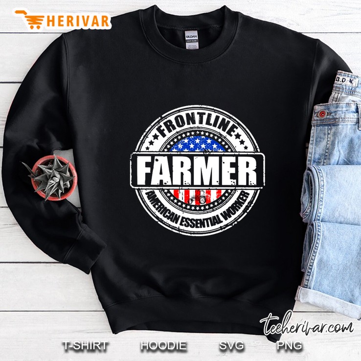 Frontline Farmer American Essential Worker Sweatshirt