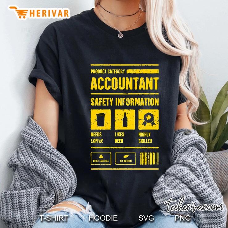 Accountant Safety Information Accounting Ladies Tee