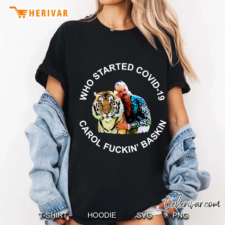 Tiger King Joe Exotic Carole Baskin Funny Meme Ladies Tee