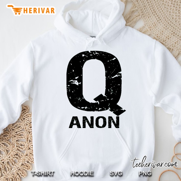 Qanon Revolution Q Anon White Rabbit Hoodie