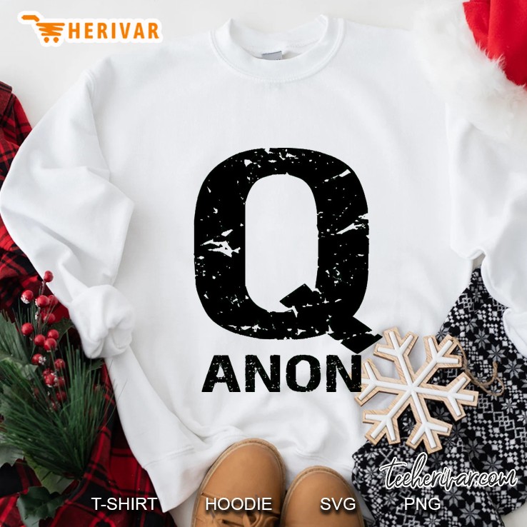 Qanon Revolution Q Anon White Rabbit Sweatshirt