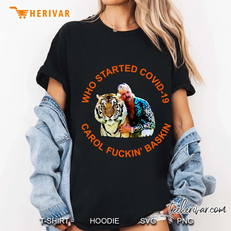 Tiger King Joe Exotic Carole Baskin Covid Ladies Tee