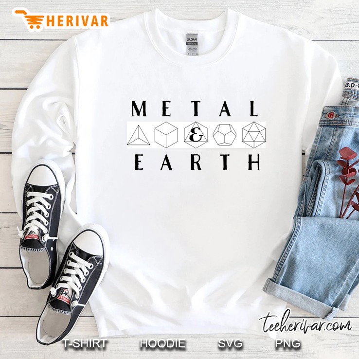 Metal And Earth Platonic Solids Sweatshirt