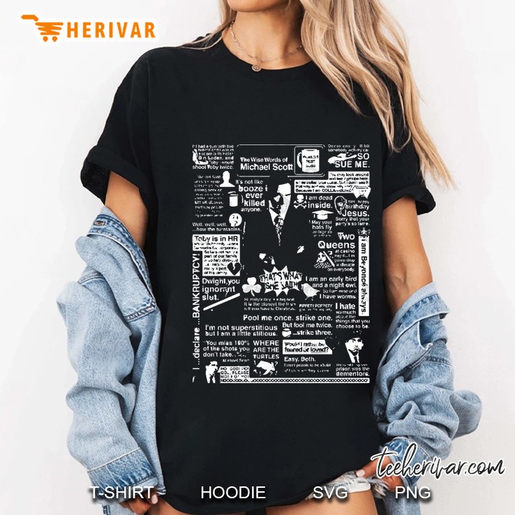 The Wise Words Of Michael Scott Ladies Tee
