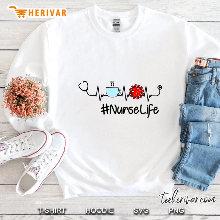 #NurseLife Stethoscope Heartbeat Version Sweatshirt
