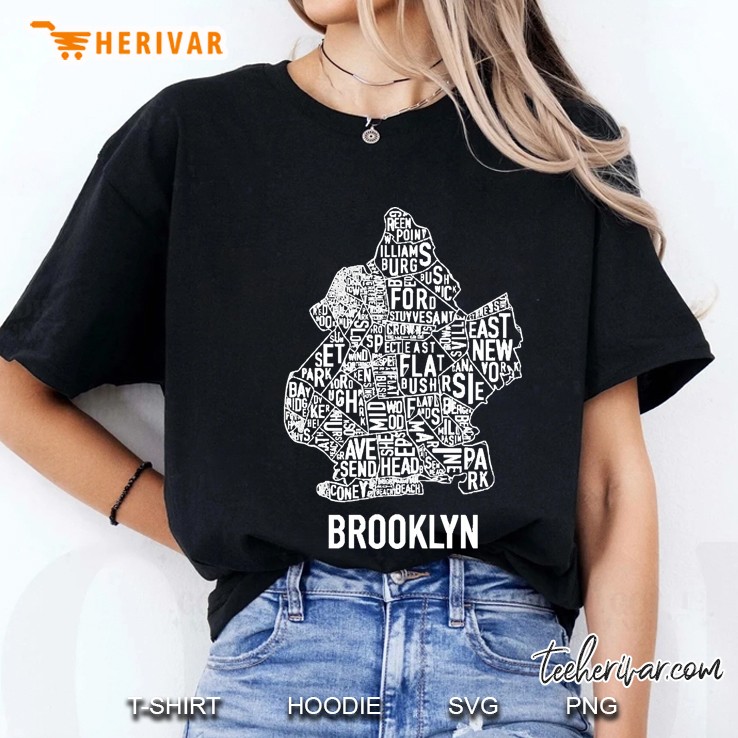 Brooklyn Map Ladies Tee