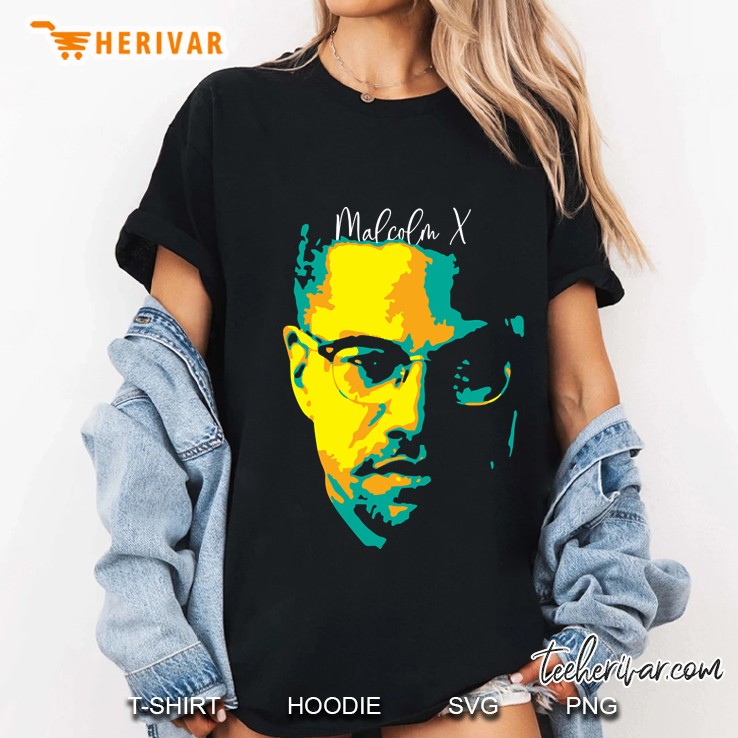 Malcolm X Pop Art El-Hajj Malik El-Shabazz American Muslim Human Rights Activist Ladies Tee
