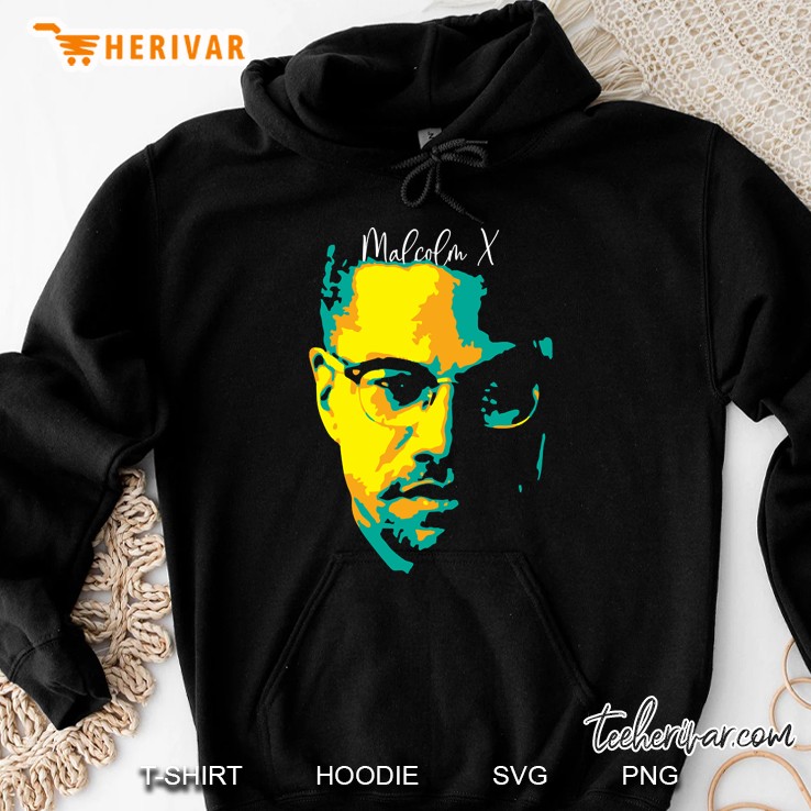 Malcolm X Pop Art El-Hajj Malik El-Shabazz American Muslim Human Rights Activist Hoodie