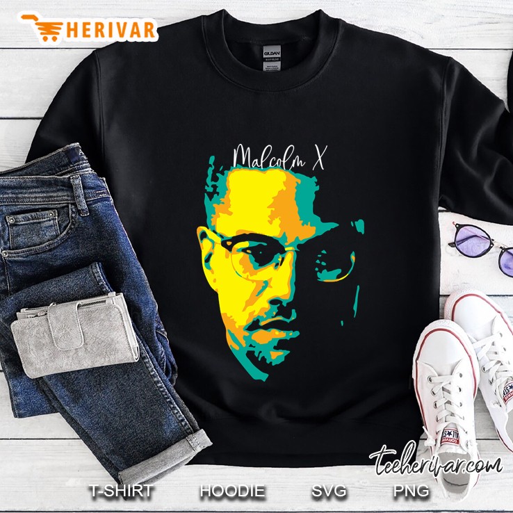 Malcolm X Pop Art El-Hajj Malik El-Shabazz American Muslim Human Rights Activist Sweatshirt