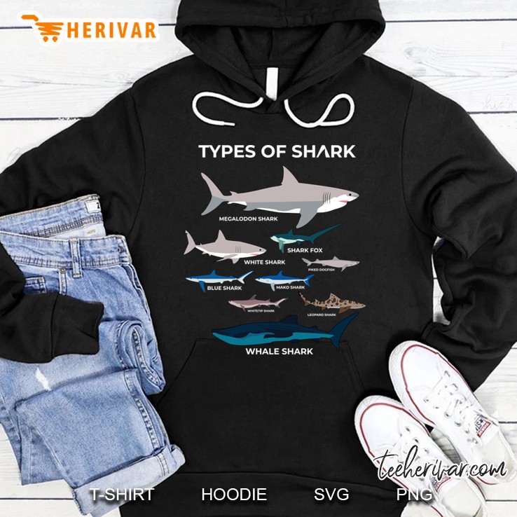 9 Types Of Sharks Hoodie