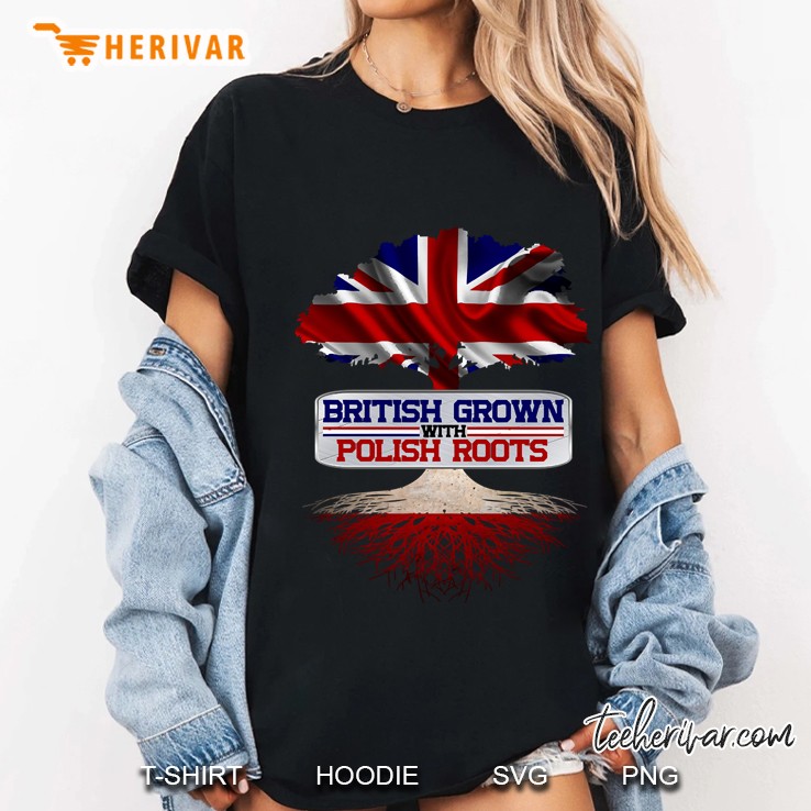 British Grown With Polish Roots Ladies Tee