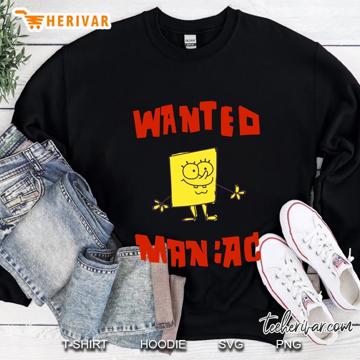 Spongebob Squarepants Classic - Wanted Maniac Sweatshirt