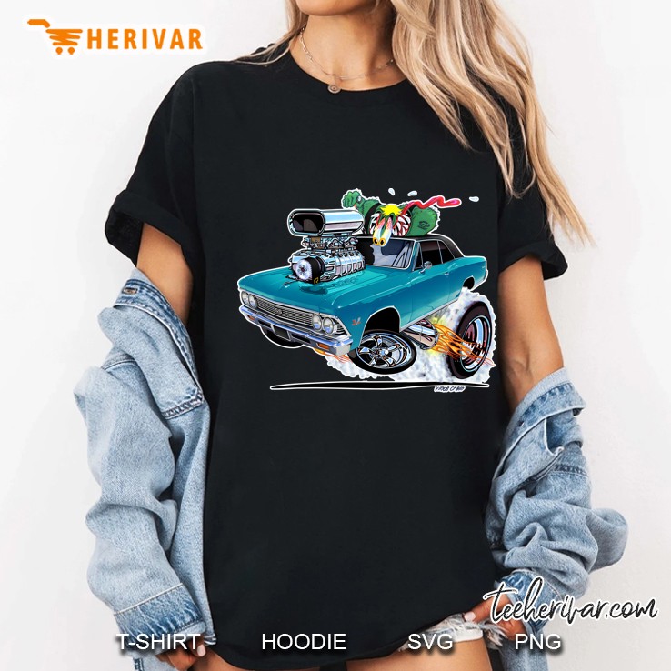 Vince Crains 1966 Chevelle Super Sport Blue Ladies Tee