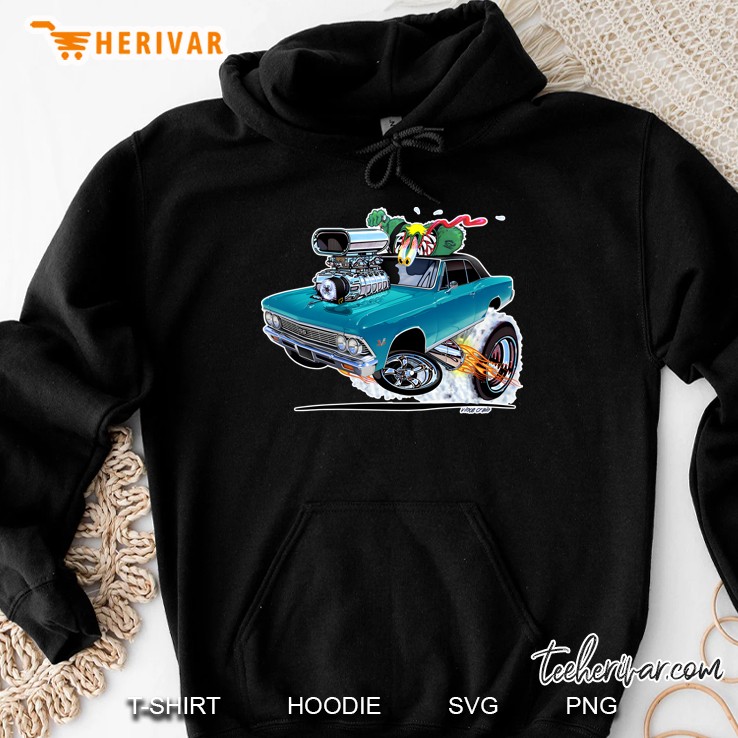 Vince Crains 1966 Chevelle Super Sport Blue Hoodie