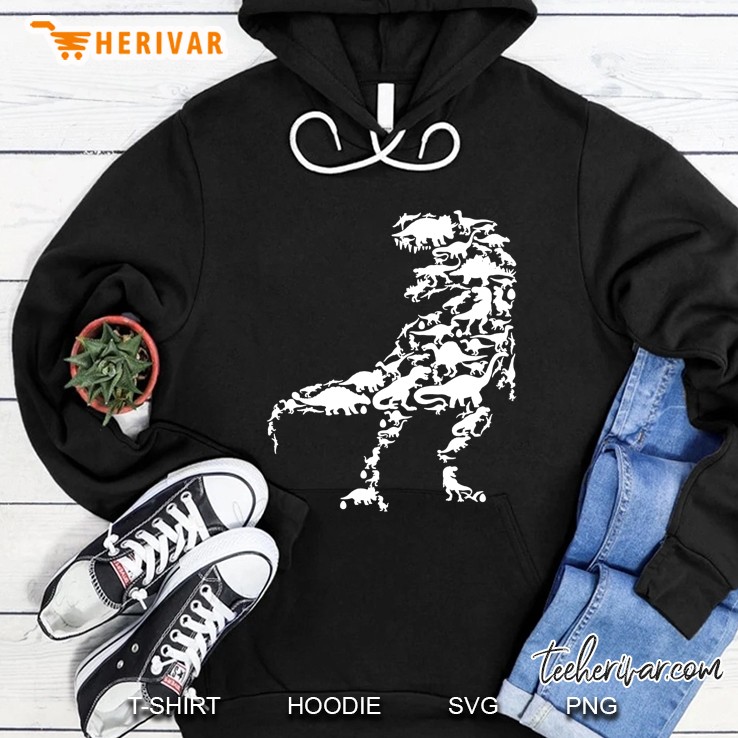 Dinosaurs T Rex Silhouette Hoodie
