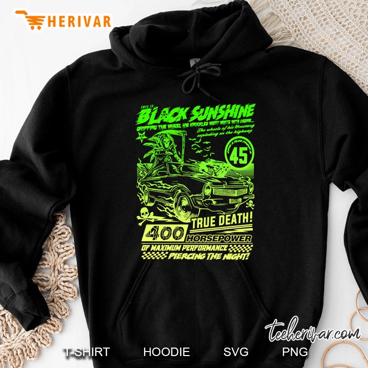 Black Sunshine Green Lime Hoodie