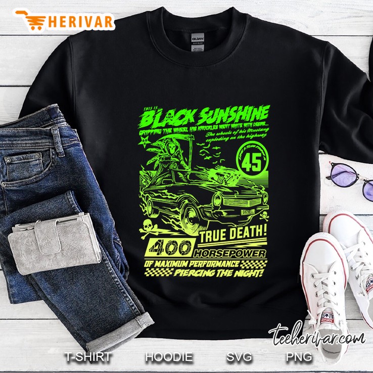 Black Sunshine Green Lime Sweatshirt