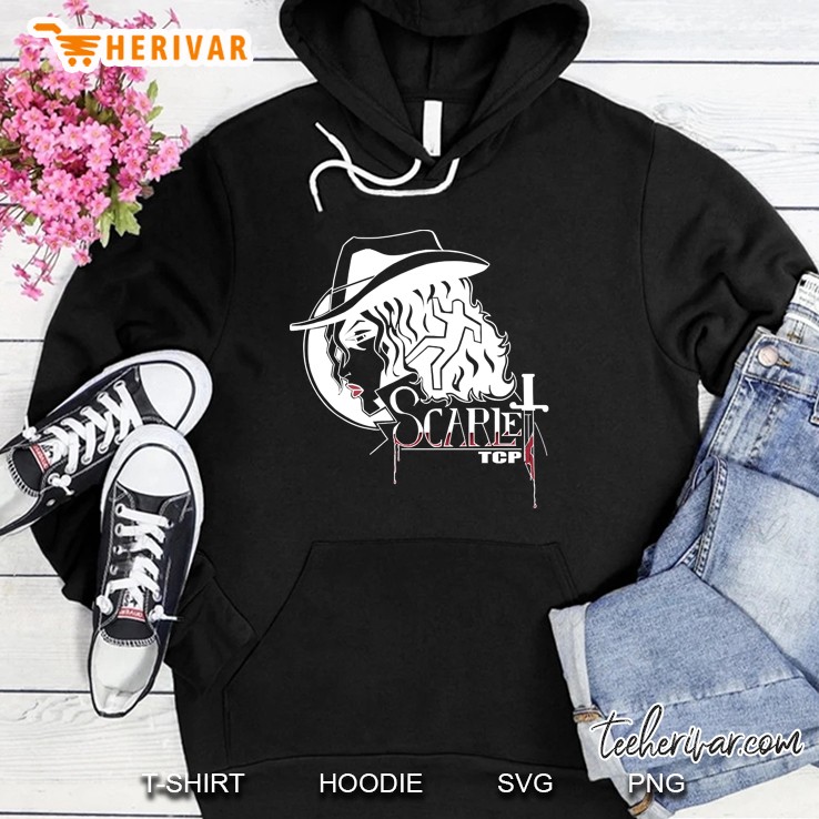 Scarlet Tcp Logo Dark Colors Hoodie