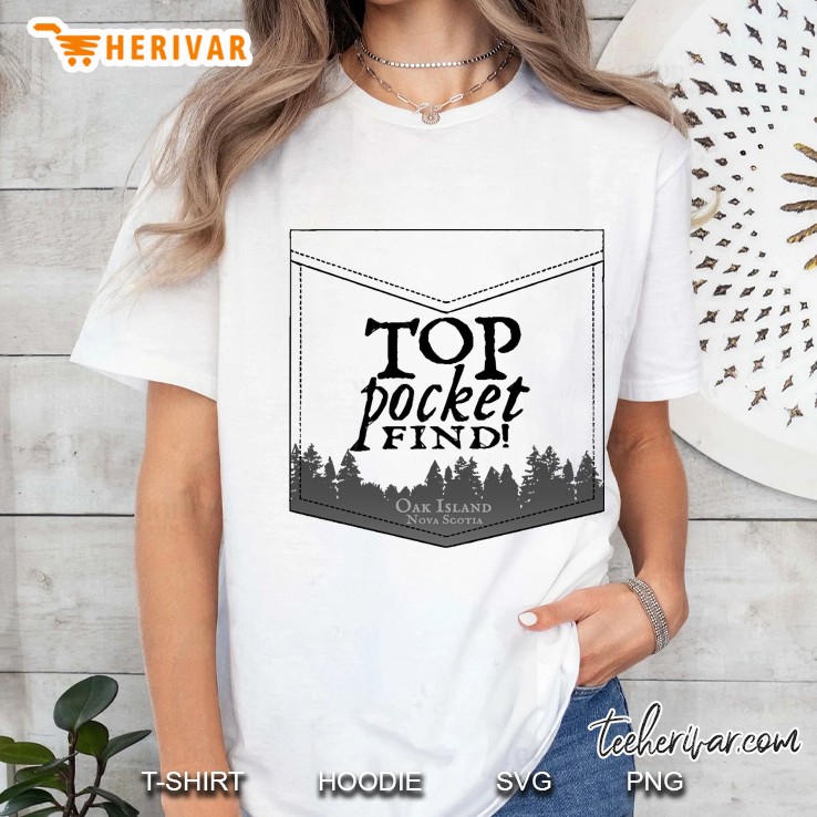 Top Pocket Find Oak Island Ladies Tee