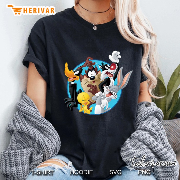 Cartoon Characters Ladies Tee