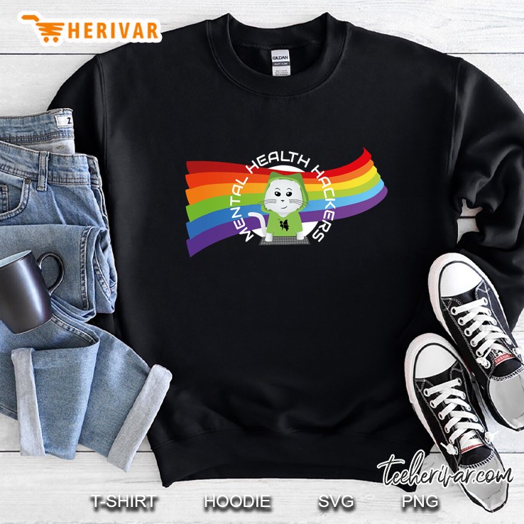 Mental Health Hackers Pride Logo Sweatshirt