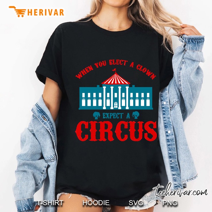 When You Elect A Clown Expect A Circus Ladies Tee