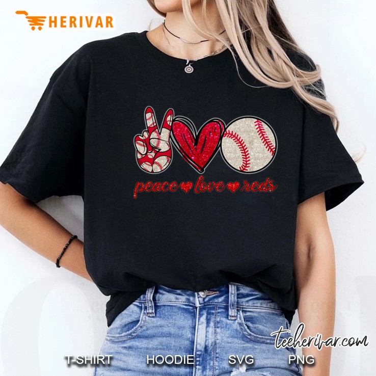 Peace Love Reds Ladies Tee