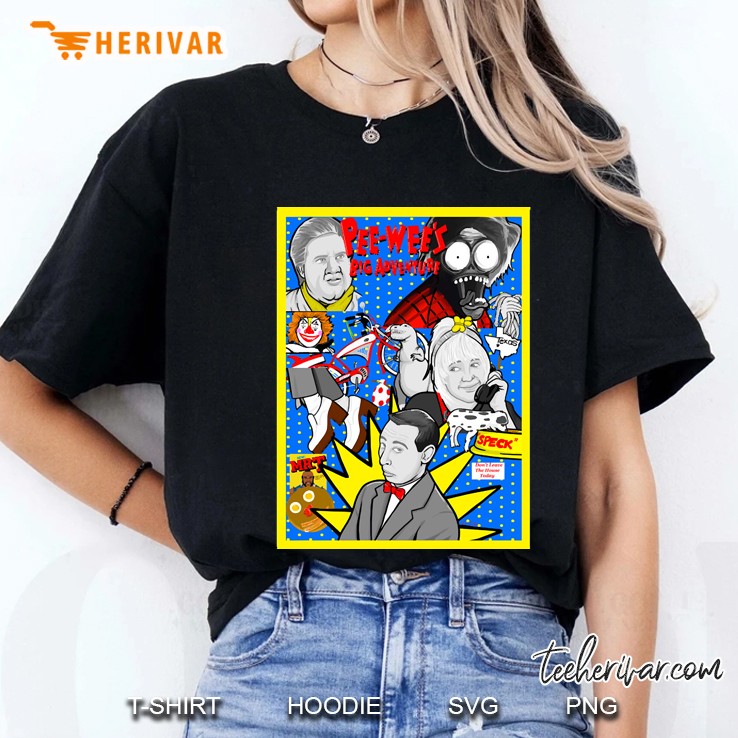 Pee Wee&39;S Big Adventure 30Th Anniversy Collage Ladies Tee