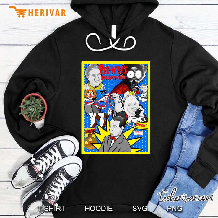 Pee Wee&39;S Big Adventure 30Th Anniversy Collage Hoodie