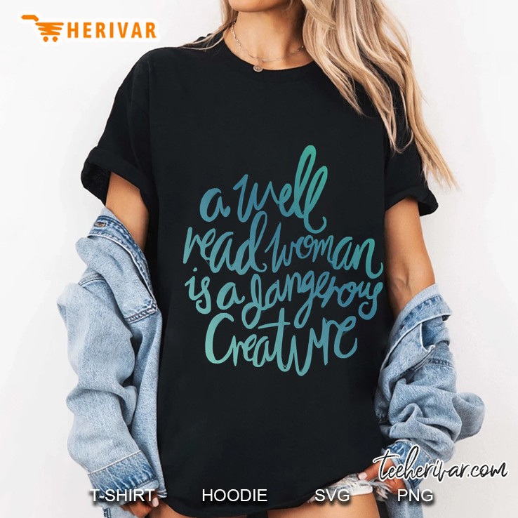 Well Read Woman Blue Ladies Tee