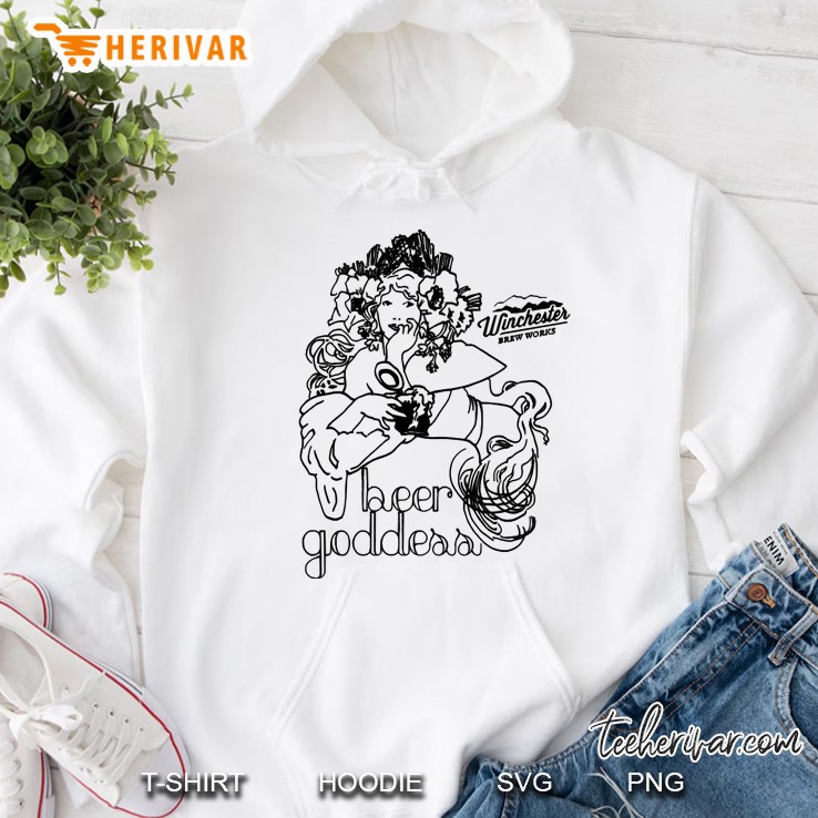Beer Goddess (Dark Ink) Hoodie