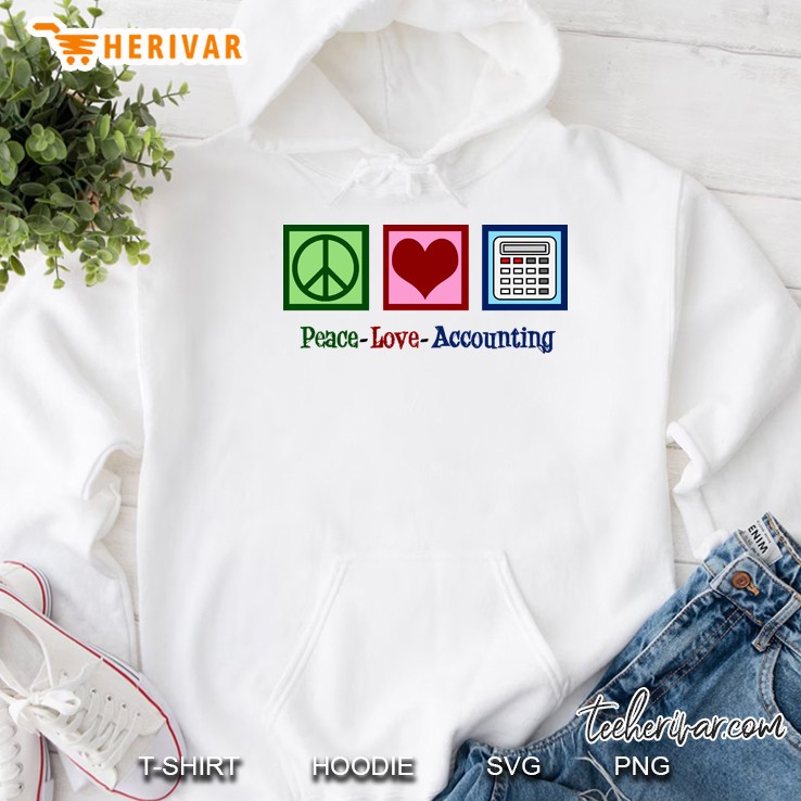 Peace Love Accounting Hoodie
