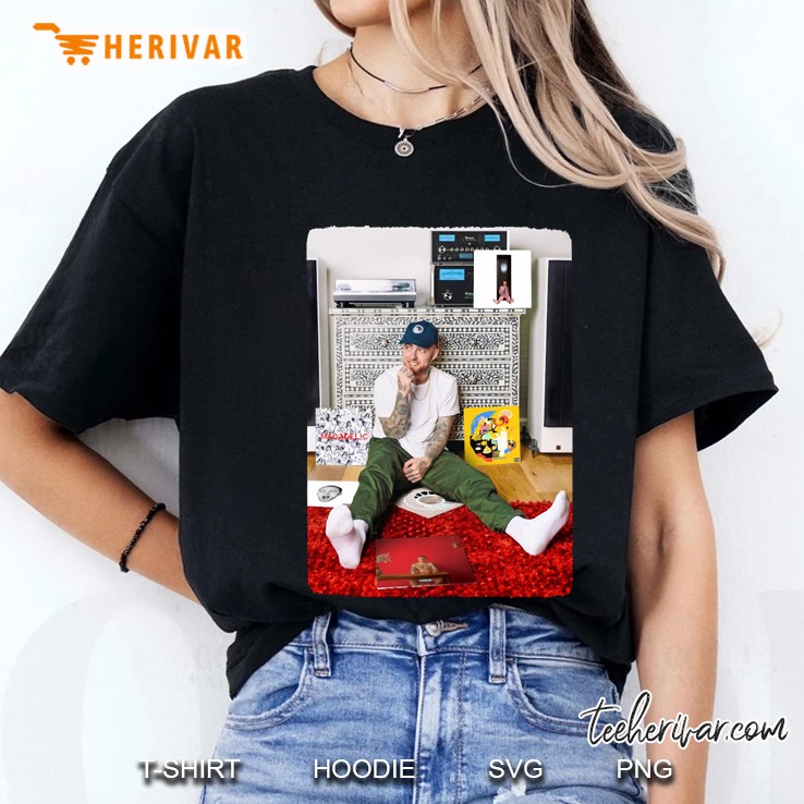 Mac Miller With Albums Ladies Tee