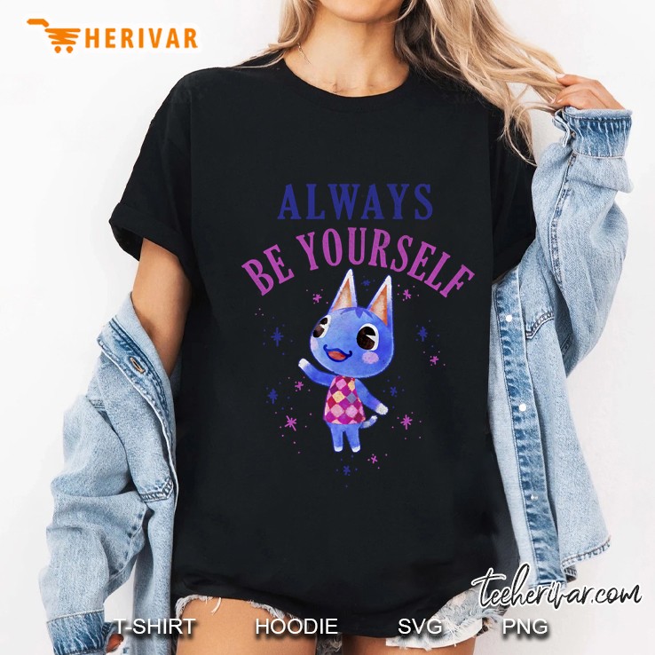 Animal Crossing Official Merch Always Be Yourself Sparkle Graphic Ladies Tee