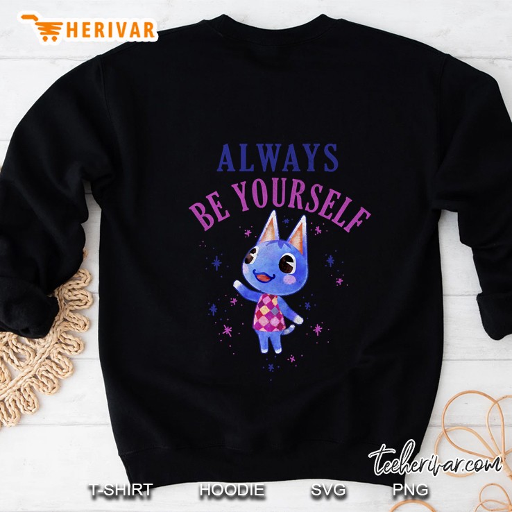 Animal Crossing Official Merch Always Be Yourself Sparkle Graphic Sweatshirt