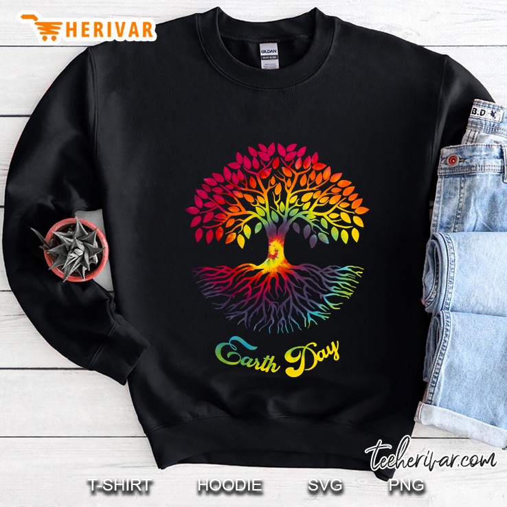 Earth Day Tree For Men Women Sweatshirt