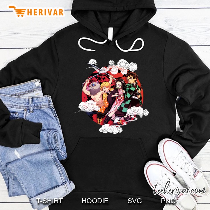 Kimetsu No Yaiba Vintage Demon Slayer V1 Hoodie