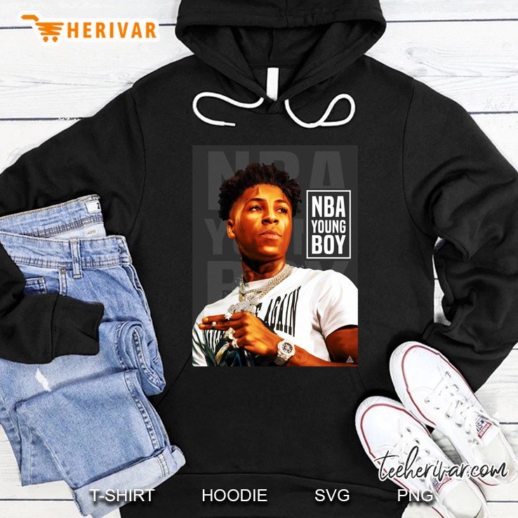 Nba Youngboy Poster Never Broke Again Hoodie