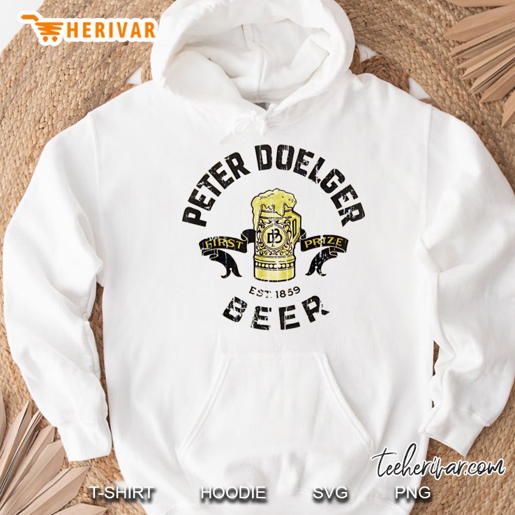 Vintage Peter Doelger Beer Label Hoodie