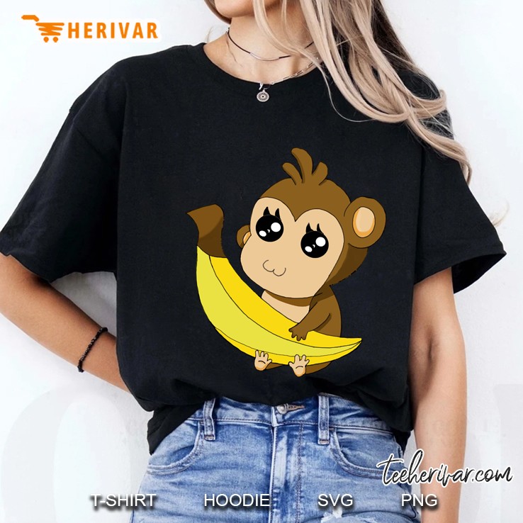 Affe Mit Banane Ladies Tee