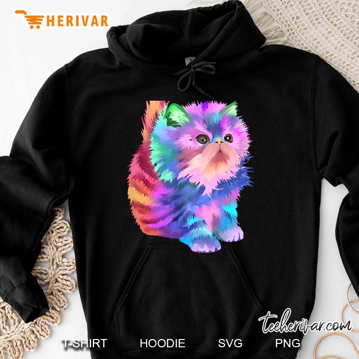 Colorful Cat Hoodie