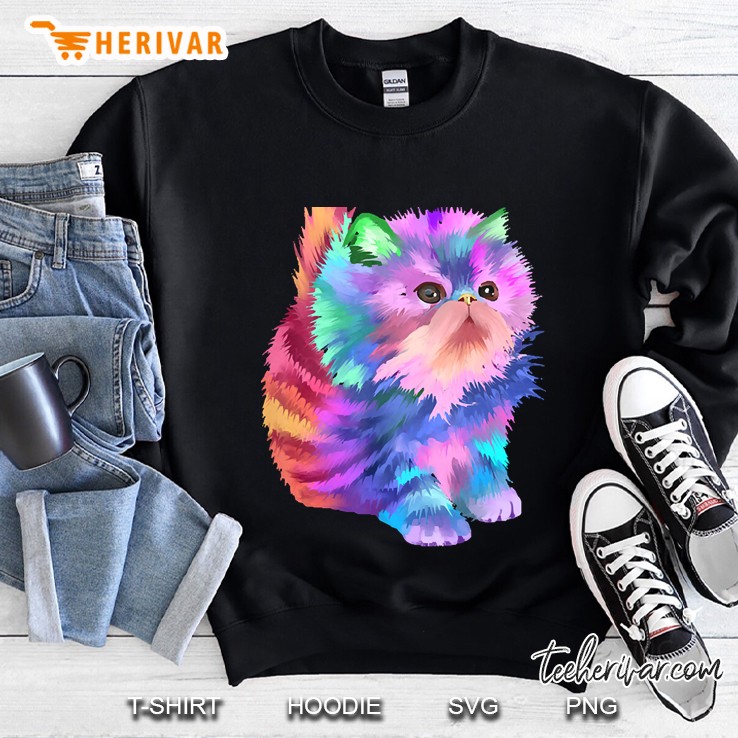Colorful Cat Sweatshirt